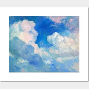 Beautiful Blue Sky and White Clouds Posters and Art